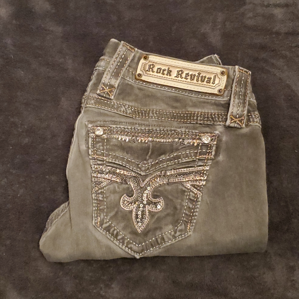 Rock Revival Crop Jean